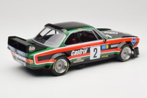 BMW 3.0 CSL E9 #2 Luigi Racing J-M. de Wael / A. de Fierlant Winners GP Nurburgring 1976 Minichamps 1:18 155762502 Kov – obrázok 2 z 6