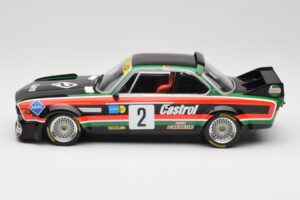 BMW 3.0 CSL E9 #2 Luigi Racing J-M. de Wael / A. de Fierlant Winners GP Nurburgring 1976 Minichamps 1:18 155762502 Kov – obrázok 3 z 6