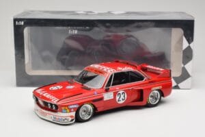 BMW 3.0 CSL E9 #23 Faltz Alpina A. de Fierlant / H. Grohs Zandvoort Trophy 1975 Minichamps 1:18 155752623 Kov – obrázok 6 z 6