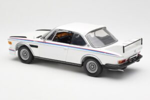 BMW 3.0 CSL E9 So Setom Spojlerov Biely Minichamps 1:18 180029021 Kov – obrázok 7 z 8