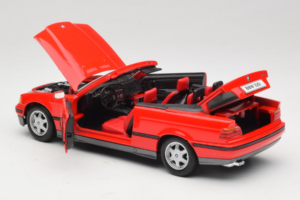BMW 325i E36 Kabriolet Červený Maisto 1:18 50229 Kov – obrázok 5 z 8