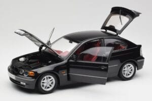 BMW 325Ti Compact E46 Čierny Kyosho 1:18 80430024440 Kov – obrázok 2 z 7