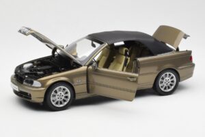 BMW 328Ci E46 Kabriolet Individual Mosadz Metalická Limitovaná Edícia Kyosho 1:18 80430395004 Kov – obrázok 2 z 8