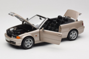BMW 328i E46 Kabriolet Sand Beige Metallic Kyosho 1:18 80430009756 Kov – obrázok 2 z 9