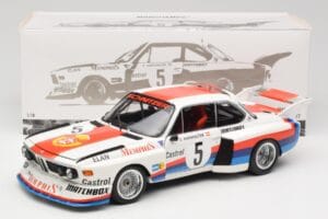 BMW 3.5 CSL E9 Gr.5 #5 S. Manhalter Winner Havirov Interseries 1977 Minichamps 1:18 180772005 Kov – obrázok 8 z 8