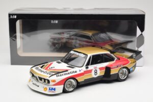 BMW 3.5 CSL E9 Hermetite #8 J. Fitzpatrick / T. Walkinshaw 1000 km Nurburgring 1976 Minichamps 1:18 155762608 Kov – obrázok 6 z 6