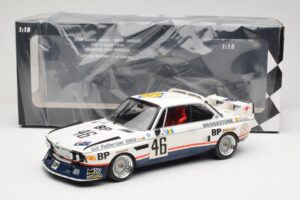 BMW 3.5 CSL E9 #46 Team Brock P. Brock / F. Muir / J. Aubriet 24 Hours of Le Mans 1976 Minichamps 1:18 153762646 Kov – obrázok 6 z 6
