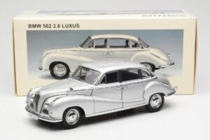 BMW 502 2.6 Luxus Super Strieborný AUTOart 1:18 70593 Kov – obrázok 8 z 8