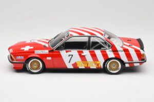 BMW 635 CSi E24 #7 BMW Italia G. Brancatelli / H. Kelleners Brno Grand Prix 1984 Minichamps 1:18 155842507 Kov – obrázok 3 z 6