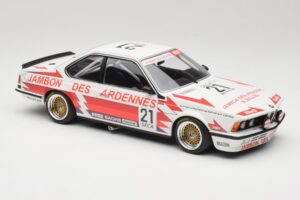 BMW 635CSi E24 Team Brun Motorsport #21 H. Grohs / T. Boutsen Spa 24 Hours 1985 Minichamps 1:18 155852521 Kov – obrázok 4 z 6