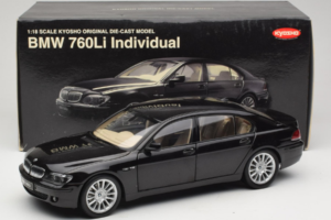 BMW 760Li E66 Individual Čierny Kyosho 1:18 08573RB Kov – obrázok 8 z 8