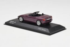 BMW Z1 E30 Fialový Metalíza Minichamps 1:43 400020101 Kov – obrázok 3 z 5