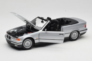 BMW 3 Series E36 Kabriolet Strieborný UT Models 1:18 BMW008 Kov – obrázok 2 z 8