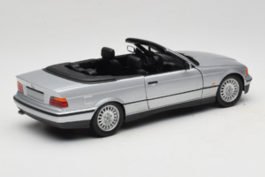 BMW 3 Series E36 Kabriolet Strieborný UT Models 1:18 BMW008 Kov – obrázok 3 z 8