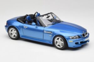 BMW Z3 E36 M Roadster Estoril Blue Bburago 1:18 3349-M1 Kov – obrázok 6 z 8