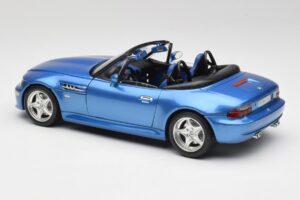 BMW Z3 E36 M Roadster Estoril Blue Bburago 1:18 3349-M1 Kov – obrázok 7 z 8