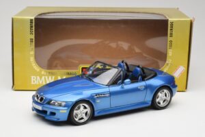 BMW Z3 E36 M Roadster Estoril Blue Bburago 1:18 3349-M1 Kov – obrázok 8 z 8