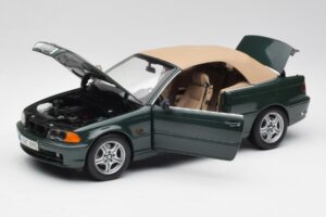 BMW 3 E46 Kabriolet Zelený Kyosho 1:18 80430009757 Kov – obrázok 2 z 8