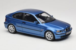 BMW 318ti E46 Compact Estoril Blue Otto 1:18 OT462 Živica – obrázok 4 z 6