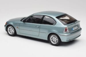 BMW 325Ti E46 Compact Svetlomodrý Metalíza Kyosho 1:18 80430024439 Kov – obrázok 7 z 8