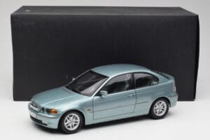 BMW 325Ti E46 Compact Svetlomodrý Metalíza Kyosho 1:18 80430024439 Kov – obrázok 8 z 8