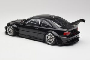 BMW M3 GTR E46 Plain Body Jet Čierny AUTOart 1:18 80447 Kov – obrázok 5 z 6