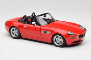 BMW Z8 E52 Roadster Jasne Červený Bburago 1:18 12032 Kov – obrázok 6 z 8
