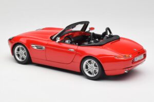 BMW Z8 E52 Roadster Jasne Červený Bburago 1:18 12032 Kov – obrázok 7 z 8