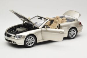BMW 6 Series E64 Cabriolet Mineral Silver Metallic Kyosho 1:18 80430153437 Kov – obrázok 2 z 9