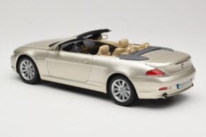 BMW 6 Series E64 Cabriolet Mineral Silver Metallic Kyosho 1:18 80430153437 Kov – obrázok 8 z 9