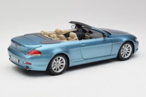 BMW 6 E64 Kabriolet Svetlomodrý Kyosho 1:18 80430153440 Kov – obrázok 3 z 8