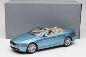 BMW 6 E64 Kabriolet Svetlomodrý Kyosho 1:18 80430153440 Kov – obrázok 8 z 8