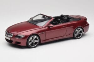 BMW M6 E64 Kabriolet Červený Kyosho 1:18 80430417423 Kov