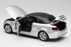 BMW 135i E88 Kabriolet Titan Strieborný Kyosho 1:18 80430427021 Kov – obrázok 5 z 8