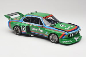 BMW 3.5 CSL E9 Gruppe 5 #12 H. Quester / G. Nilsson Zeltweg Winner 1976 Minichamps 1:18 180762012 Kov – obrázok 6 z 8