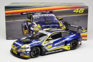 BMW M4 GT3 G82 #46 A. Farfus / V. Rossi Team WRT 24 Hours of Spa 2023 Minichamps 1:18 113232646 Kov – obrázok 8 z 8