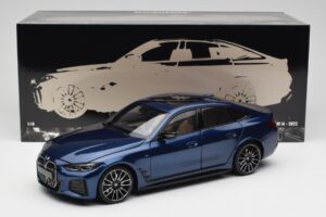 BMW i4 M50 G26 Portimao Blue Minichamps 1:18 110023012 Kov – obrázok 8 z 8