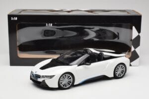 BMW i8 Roadster I15 Biely Metalíza Minichamps 1:18 155027031 Kov – obrázok 6 z 6