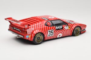 BMW M1 BASF GS Sport #35 H-J. Stuck / H. Heyer 6 Hours of Silverstone 1981 Minichamps 1:18 155812935 Kov – obrázok 2 z 6
