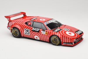 BMW M1 BASF GS Sport #35 H-J. Stuck / H. Heyer 6 Hours of Silverstone 1981 Minichamps 1:18 155812935 Kov – obrázok 4 z 6