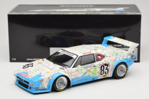 BMW M1 Carte de France #83 D. Pironi / D. Quester 24 Hours of Le Mans 1980 Minichamps 1:18 180802983 Kov – obrázok 8 z 8