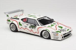 BMW M1 Procar #201 BMW Motorsport H. Stuck / N. Piquet 1000km Nürburgring 1980 Minichamps 1:18 180802901 Kov – obrázok 6 z 8