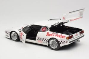 BMW M1 #25 Red Lobster D. Cowart / K. Miller LA Times GP Riverside 1981 Minichamps 1:18 180812925 Kov – obrázok 7 z 8