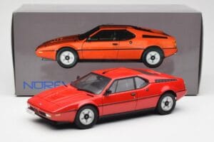 BMW M1 Červený Norev 1:18 183220 Kov – obrázok 8 z 8