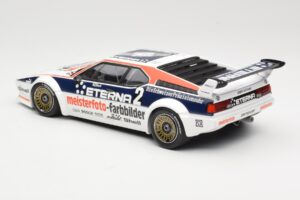 BMW M1 Schnitzer #2 H-J. Stuck Winner Deutsche Automobil Rennsport Trophy Zolder 1982 Minichamps 1:18 155822902 Kov – obrázok 5 z 6