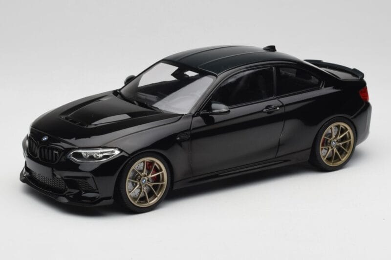 BMW M2 CS F87 Čierny Metalíza So Zlatými Kolesami Minichamps 1:18 155021021 Kov