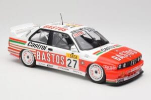 BMW M3 E30 #27 Bigazzi Team S. Soper / A. Hahne 4th Place 24 Hours of Spa 1990 Minichamps 1:18 155902027 Kov – obrázok 4 z 6