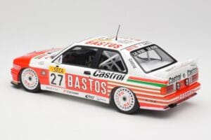 BMW M3 E30 #27 Bigazzi Team S. Soper / A. Hahne 4th Place 24 Hours of Spa 1990 Minichamps 1:18 155902027 Kov – obrázok 5 z 6