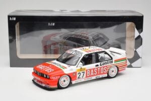 BMW M3 E30 #27 Bigazzi Team S. Soper / A. Hahne 4th Place 24 Hours of Spa 1990 Minichamps 1:18 155902027 Kov – obrázok 6 z 6