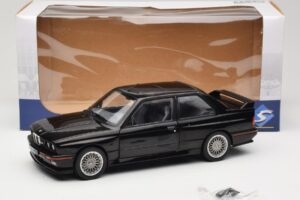BMW M3 E30 Sport Evo Čierny Solido 1:18 S1801501 Kov – obrázok 8 z 8